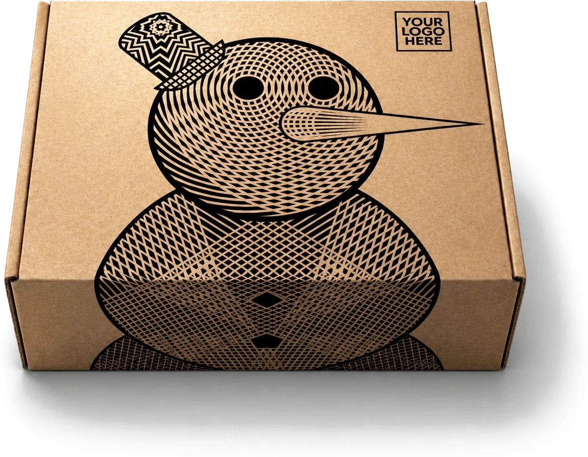 Winterbox mit Schneemann